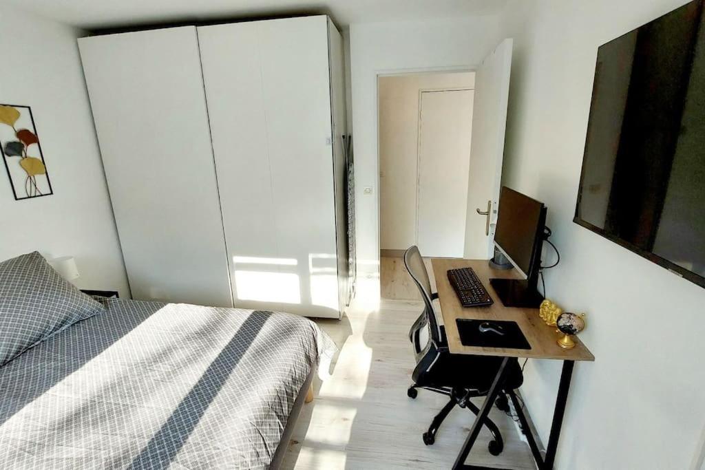 Cosy Home 2, 2 Chambres, 6 Personnes, 3 Min Gare, Parking Cergy Luaran gambar